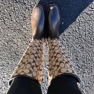 Coach rain boots